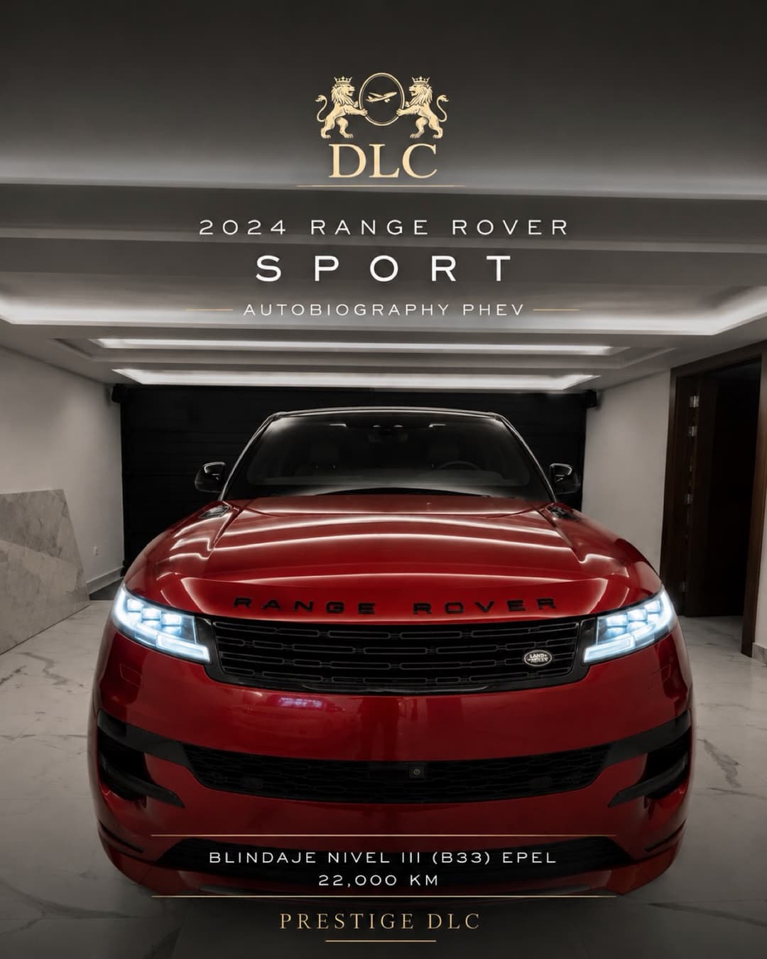 Range Rover Sport Autobiography PHEV · Blindaje Nivel III 2024
